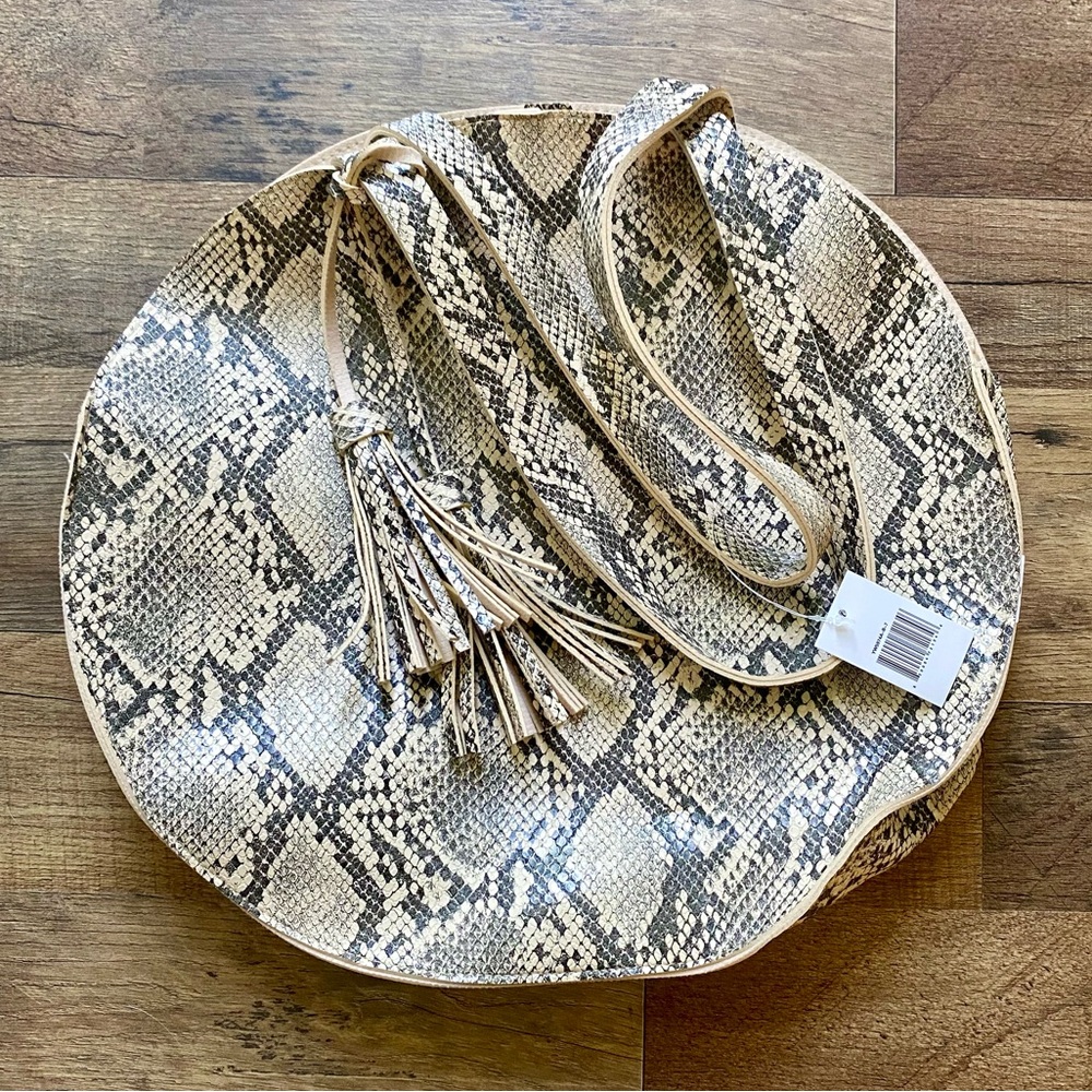 Snake print bag